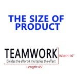 SEATUNE X-Large Office Quotes Wall Decals - Teamwork Inspirational Positive Motivational Wall Sticker - Home Vinyl Art Wall Decor - Teamwork Divides The Effort & Multiplies The Effect 45"X16"
