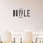 SEATUNE Wall Decor for Men, Wall Decals for Living Room, Inspirational Motivational Yoga Office Bedroom Dorm Positive Women Quotes Saying Vinyl Art Decor Home Sticker Stay Humble Hustle Hard 28"X16"