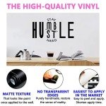 SEATUNE Wall Decor for Men, Wall Decals for Living Room, Inspirational Motivational Yoga Office Bedroom Dorm Positive Women Quotes Saying Vinyl Art Decor Home Sticker Stay Humble Hustle Hard 28"X16"