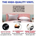 SEATUNE Women Teens Girls Wall Decals - Inspirational Quotes Wall Stickers - Positive Motivational Encouragement Home Vinyl Wall Decor - They Whispered to Her You Cannot Withstand The Storm 28.6"X15"