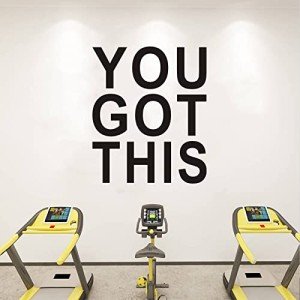 Wall Decal Stickers, Teamwork Wall Decal, (Easy to Apply), Vinyl Wall Decor Art Gym Office Bedroom Kitchen Inspirational Quotes Motivational Sports Posters Home Family Sayings, You Got This 20"X24"