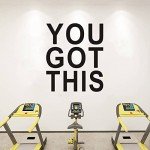 Wall Decal Stickers, Teamwork Wall Decal, (Easy to Apply), Vinyl Wall Decor Art Gym Office Bedroom Kitchen Inspirational Quotes Motivational Sports Posters Home Family Sayings, You Got This 20"X24"