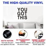 Wall Decal Stickers, Teamwork Wall Decal, (Easy to Apply), Vinyl Wall Decor Art Gym Office Bedroom Kitchen Inspirational Quotes Motivational Sports Posters Home Family Sayings, You Got This 20"X24"