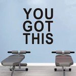 Wall Decal Stickers, Teamwork Wall Decal, (Easy to Apply), Vinyl Wall Decor Art Gym Office Bedroom Kitchen Inspirational Quotes Motivational Sports Posters Home Family Sayings, You Got This 20"X24"