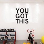 Wall Decal Stickers, Teamwork Wall Decal, (Easy to Apply), Vinyl Wall Decor Art Gym Office Bedroom Kitchen Inspirational Quotes Motivational Sports Posters Home Family Sayings, You Got This 20"X24"