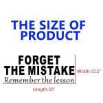 SEATUNE Large Inspirational Office Wall Stickers - Quotes Motivational Classroom Wall Decals - Bedroom Living Room School Home Vinyl Art Wall Decor - Forget The Mistake Remember The Lesson 32"X12.5"