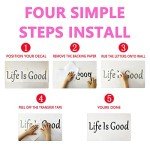 SEATUNE Wall Stickers for Bedroom, Teamwork Wall Decal, Quotes Inspirational Positive Motivational Gym Office Yoga Signs Family Home Vinyl Art Wall Decor, Anything is Possible 26"X6"