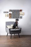 Primitives by Kathy Rustic Wooden Decor Sign - 'Dogs Welcome, People Tolerated' - Office/Farmhouse Decor, Dog Lovers Gift, 5"