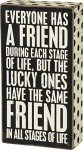 Primitives by Kathy 28579 Polka Dot Trimmed Box Sign, 4 x 7.5-Inches, All Stages