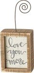 Primitives by Kathy 38997 Inset Photo Holder Block, 3" X 4", Love You More