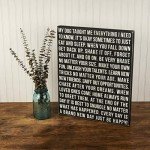 Primitives by Kathy 22232 Classic Box Sign, 16" x 20", Dog Taught Me