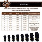 Expawlorer Dog Shoes for Large Dogs,Dog Boots & Paw Protectors for Winter with Anti-Slip Rugged Sole,Waterproof Dog Booties for Outdoor Snow Rain Days,Dog Shoes for Hot Pavement,Hiking Walking (Black)