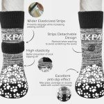 EXPAWLORER Anti-Slip Dog Socks to Prevent Licking Paws,Dog Shoes for Hot/Cold Pavement,Best Paw Protector Traction Control on Hardwood Floor,Dog Booties for Puppy Small Medium Large Senior Dogs