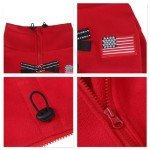 EXPAWLORER Dog Coat Polar Fleece Sweater Jacket, Warm Winter Dog Clothes with Dual D Ring,Zip Up Dog Cold Weather Coats, Windproof Adjustable Pet Apparel Outfit for Small Medium Large Dogs Boys Girls