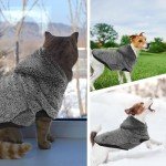 EXPAWLORER Fuzzy Dog Sweaters, Double-Sided Plush Fleece Soft Dog Hoodie with Leash Hole, Dog Cold Weather Clothes Winter Coat, Dog Sherpa Hooded Sweatshirt for Small Medium Large Dogs(Black M)