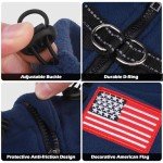 EXPAWLORER Fleece Dog Sweater with Dual D Ring, Adjustable Warm Dog Jacket, Dog Cold Weather Clothes, Winter Coat for Small Medium Large Dogs Boys Girls