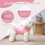 EXPAWLORER Soft Cat Sweater - Cat Sweaters for Cats Only Warm Cat Clothes, Fall and Winter Coat Pullover Design, Fleeced Sweatshirt Clothing Also for Puppies Small Dogs, Pink L