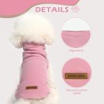 EXPAWLORER Soft Cat Sweater - Cat Sweaters for Cats Only Warm Cat Clothes, Fall and Winter Coat Pullover Design, Fleeced Sweatshirt Clothing Also for Puppies Small Dogs, Pink L