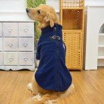 EXPAWLORER Fleece Dog Sweater with Dual D Ring, Adjustable Warm Dog Jacket, Dog Cold Weather Clothes, Winter Coat for Small Medium Large Dogs Boys Girls