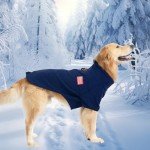 EXPAWLORER Fleece Dog Sweater with Dual D Ring, Adjustable Warm Dog Jacket, Dog Cold Weather Clothes, Winter Coat for Small Medium Large Dogs Boys Girls