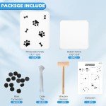 EXPAWLORER Pet Playpen for Small Animals - Plastic Puppy Playpen with Floor, Portable Small Animals Fence Cage Yard for Indoor Outdoor Use, DIY Plastic Enclosure for Small Rabbit, Puppies, Mice, Bunny