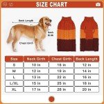 EXPAWLORER Dog Sweater - Large Dog Fall Sweaters for Dogs Girls Boys,Classic Turtleneck Knitwear Dog Clothes for Cold Weather, Cable Knit Dog Outfit,Coat,Pet Apparel(Orange,XL)
