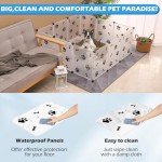 EXPAWLORER Pet Playpen for Small Animals - Plastic Puppy Playpen with Floor, Portable Small Animals Fence Cage Yard for Indoor Outdoor Use, DIY Plastic Enclosure for Small Rabbit, Puppies, Mice, Bunny