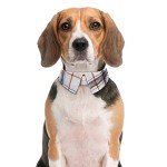 Faleela Cotton Plaid Shirt Style Dog Collar Soft Cute,Boy Dog Collar with Quick-Release Buckle,Adjustable Bow Tie Collar for Small Medium Large Dogs