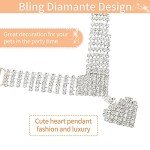 EXPAWLORER Cute Dog Necklace - Rhinestone Dog Collar, Soft Velvet Collar for Girl Boy Cats Dogs, Sparkling Pet Neck Decoration, Adjustable Pet Collar for Puppies Cats Small Medium Dogs, Brown S