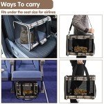 EXPAWLORER Cat Carrier Large, Soft-Sided Pet Carrier for Cat,Top Load Cat Travel Carriers for Medium Cats Under 25, Airline Approved Pet Bag Carriers Fit 2 Kitties Small Dogs