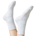 Softies Marshmallow Crew Socks, Heather Grey, OSFM