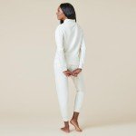 Softies DreamTech 1/4 Zip Jogger Set, Almond, L