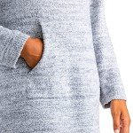 Softies Women's Ultra Soft Marshmallow Hooded Lounger with Plush Melange Fabric & Kangaroo Pocket (Heather Grey, Large-X-Large)