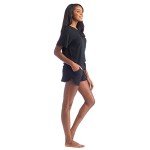 Softies Dream Slouchy Tee Top with Shorts Lounge Set for Women, Black, M