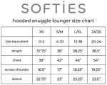 Softies Women's Ultra Soft Hooded Snuggle Lounger with Kangaroo Pocket, Gray, L/XL