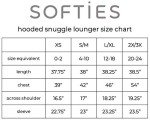 Softies Women's Ultra Soft Hooded Snuggle Lounger with Kangaroo Pocket, Gray, L/XL