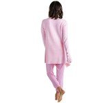 Softies Women's Cozy Cloud Cardigan with Bracelet Thumb Holes, Pink, X/XL
