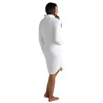 Softies Women's Ultra Soft Marshmallow Slouch Turtleneck Lounger, Ivory, S/M