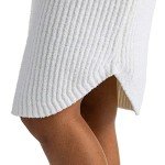 Softies Women's Ultra Soft Marshmallow Slouch Turtleneck Lounger, Ivory, S/M