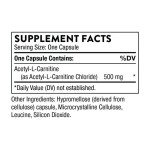 THORNE Acetyl-L-Carnitine - 500 mg - Supports Brain Function and Healthy Nerve Sensations in The Hands and Feet - Gluten-Free, Soy-Free, Dairy-Free - 60 Capsules