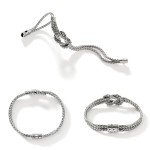 John Hardy Love Knot Bracelet, Sterling Silver, 3.5MM (Large)