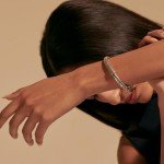 John Hardy Dot Collection, Women's Bracelet, 6.55MM 925-Sterling Silver, Luxury Women's Wrist Bracelet with Pusher Clasp, Size Large
