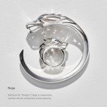 John Hardy Legends Collection Naga Bracelet, 3.5MM 925-Sterling Silver Double Naga-Head with Blue Sapphire Eyes Wrist Bracelet with Cobra Chain and Lobster Claw Clasp, Medium