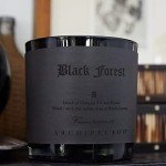 Archipelago Botanicals Black Forest Letter Press Candle, Dark Ebony Wood, Douglas Fir and Black Currant Scent, Clean Soy Wax Blend, Burns Approx. 100 Hours (13 oz)