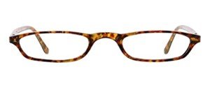 Peepers by PeeperSpecs Women's Skinny Mini Rectangular Reading Glasses, Tortoise, 48 + 3
