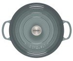 Le Creuset Enameled Cast Iron Signature Round Wide Dutch Oven, 6.75 qt., Sea Salt