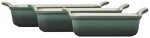 Le Creuset Stoneware Heritage Set 3 Rectangular Dishes, Artichaut