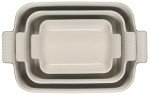 Le Creuset Stoneware Heritage Set 3 Rectangular Dishes, Artichaut