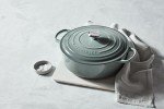 Le Creuset Enameled Cast Iron Signature Round Wide Dutch Oven, 6.75 qt., Sea Salt