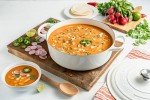 Le Creuset Enameled Cast Iron Signature Round Wide Dutch Oven, 6.75 qt., Sea Salt